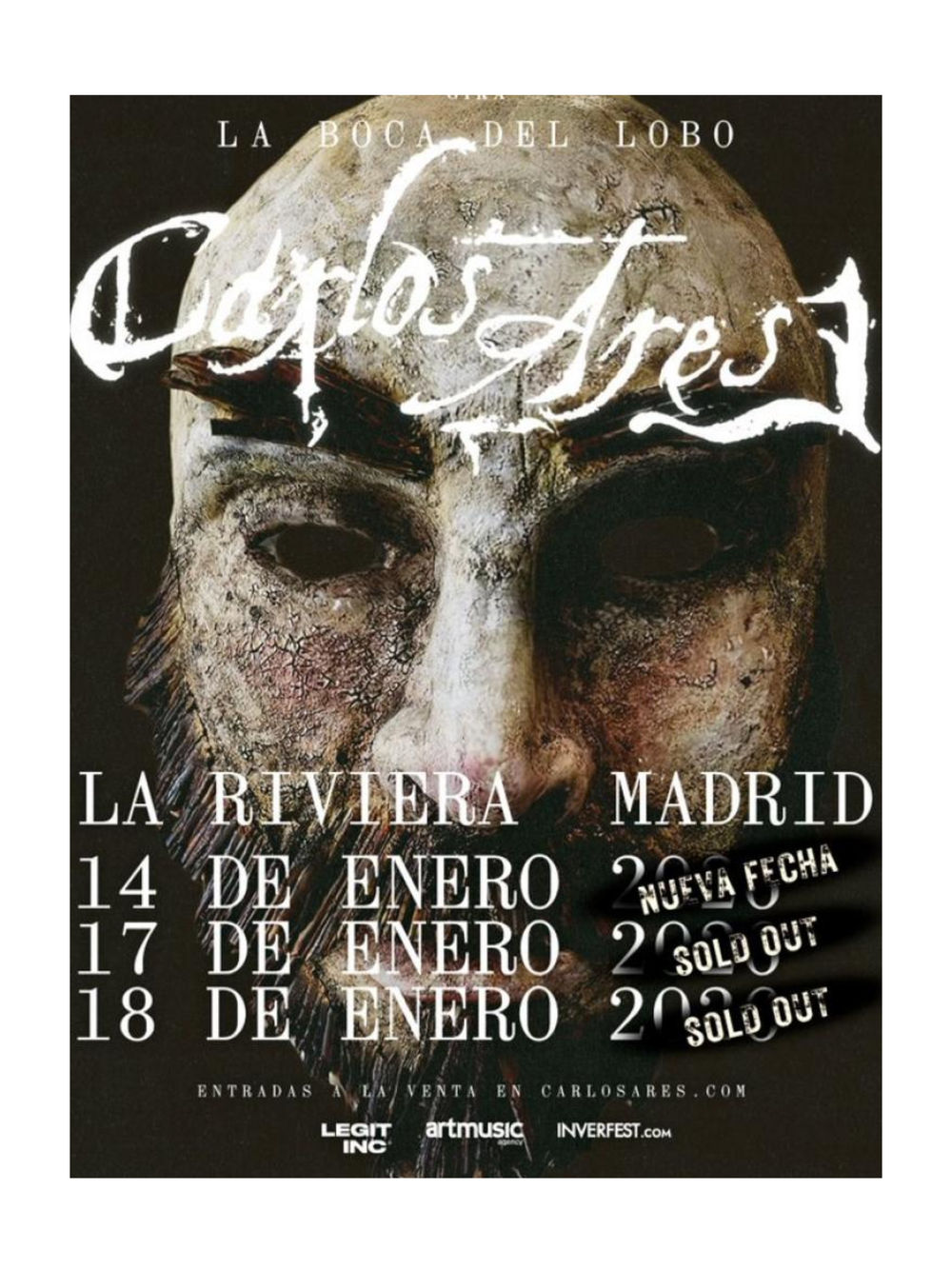 Enero-18 / Sala La Riviera / Carlos Ares / Madrid 2026