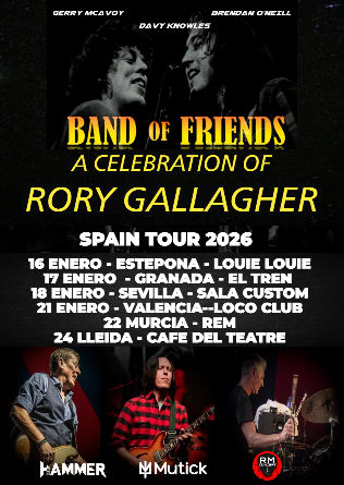 Enero-16 / Louie Louie Rock Bar / Band of Friends (Tributo Rory Gallagher) / Estepona, Málaga 2026