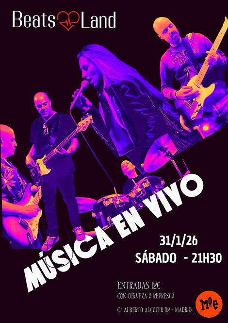 Enero-31 / Moe Club / Beatsland Band / Madrid 2026