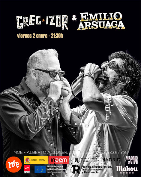 Enero-2 / Moe Club / Greg Izor & Emilio Arsuaga / Madrid 2026