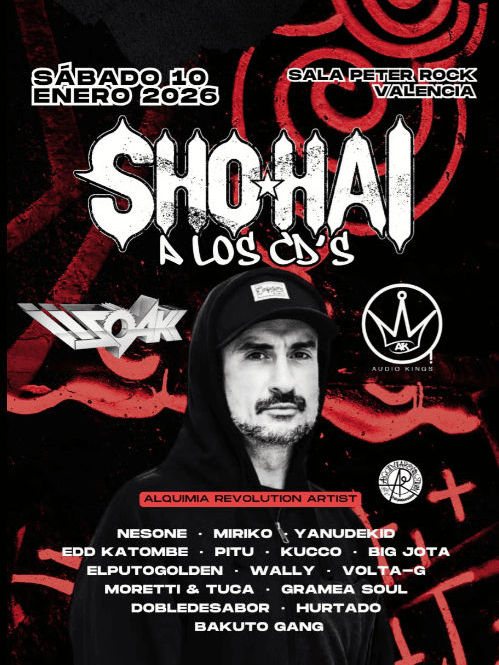 Enero-10 / Peter Rock Club / Audiokings, Nesone, Miriko, Yanudekid, Edd Katombe, Pitu, Kucco… / Valencia 2026