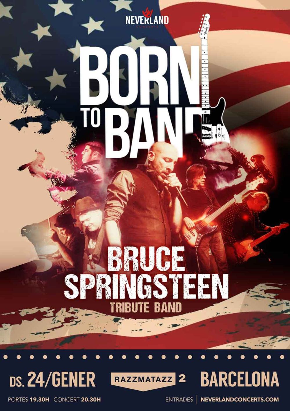 Enero-24 / Razzmatazz / Born to Band (Tributo Bruce Springsteen) / Barcelona 2026