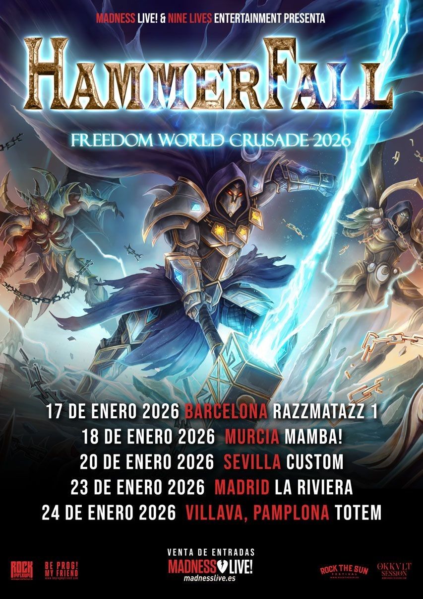 Enero-17 / Razzmatazz / Hammerfall / Barcelona 2026
