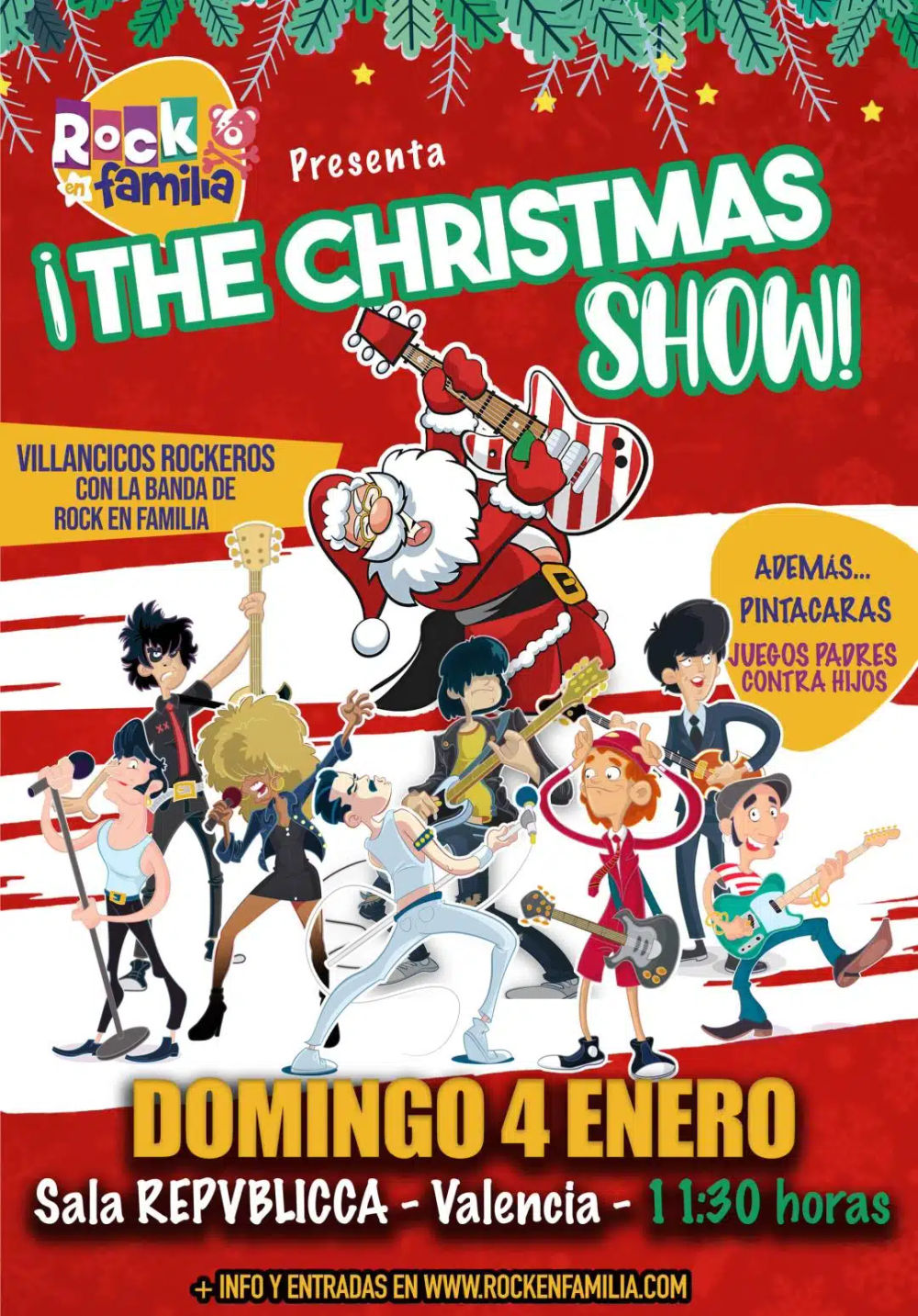 Enero-4 / Sala Repvblicca / Rock en Familia: Christmas Show / Mislata, Valencia 2026