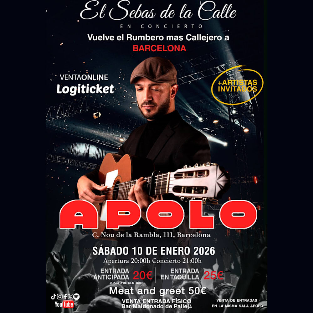 Enero-10 / Sala Apolo / Sebas de la Calle / Barcelona 2026