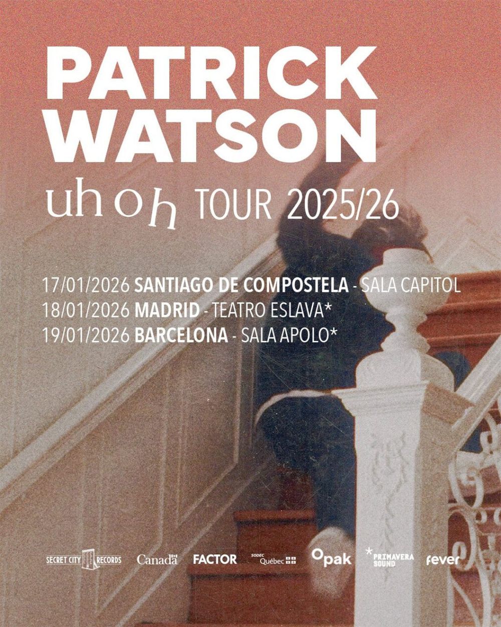 Enero-19 / Sala Apolo / Patrick Watson / Barcelona 2026
