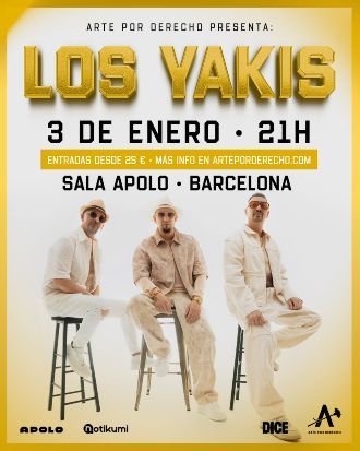 Enero-3 / Sala Apolo / Los Yakis / Barcelona 2026