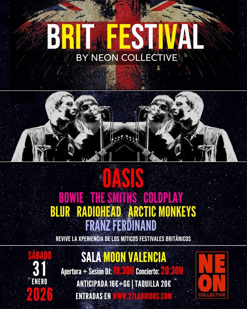 Enero-31 / Sala Moon / Brit Festival by Neon Collective / Valencia 2026