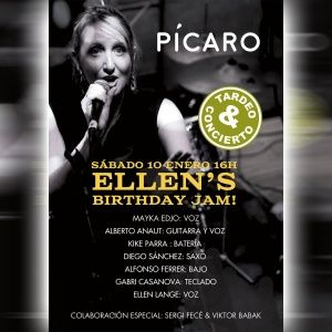 Enero-10 / Sala Pícaro / Ellen’s Birthday Jam! / Toledo 2026