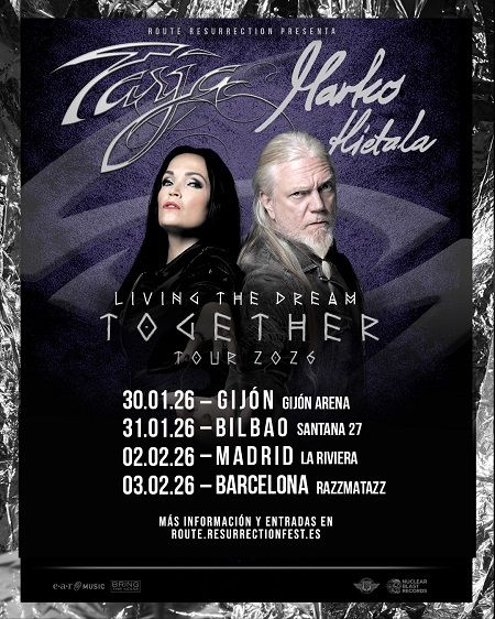 Enero-31 / Sala Santana 27 / Tarja & Marko Hietala / Bilbao 2026