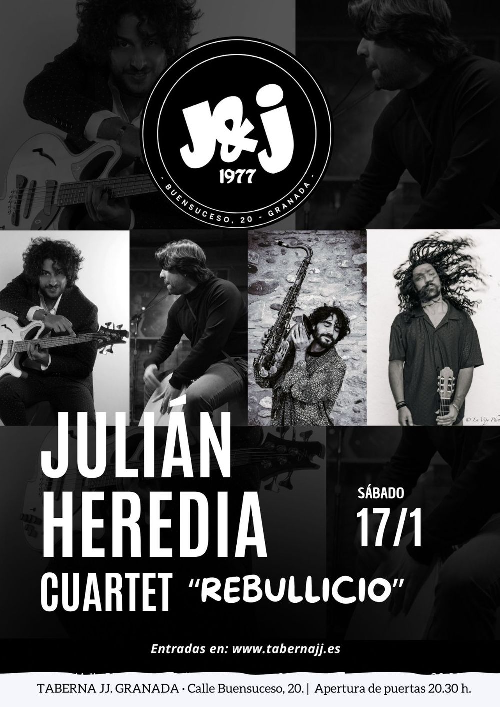 Enero-17 / Taberna J & J / Julián Heredia Cuartet / Granada 2026
