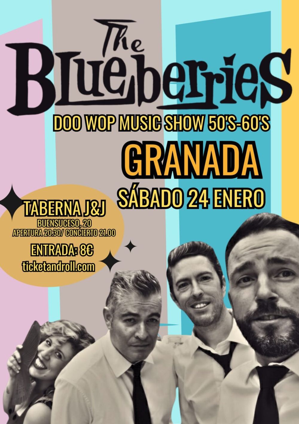 Enero-24 / Taberna J & J / The Blueberries / Granada 2026
