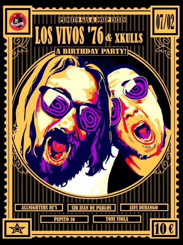 Concierto de Los Vivos + Xkulls en 16 Toneladas (Valencia) · 7 de febrero, 2026