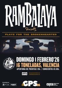 Concierto de Rambalaya en 16 Toneladas (Valencia) · 1 de febrero, 2026