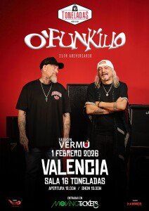Febrero-1 / Sala 16 Toneladas / O’Funkillo / Valencia 2026