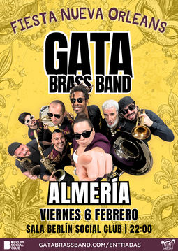 Febrero-6 / Berlin Social Club / Gata Brass Band / Almería 2026