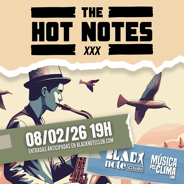 Febrero-8 / Black Note Club / The Hot Notes / Valencia 2026