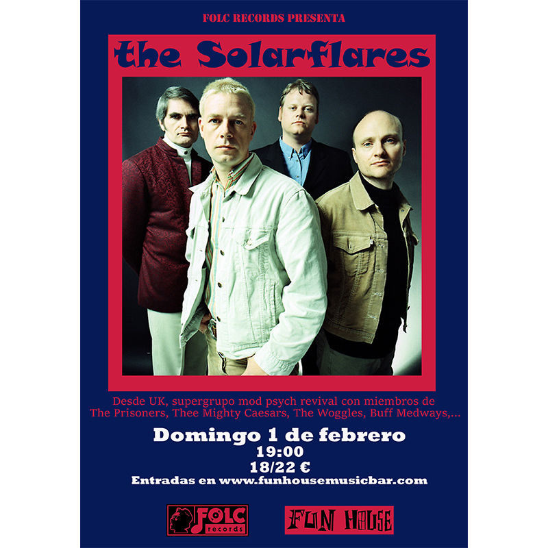 Concierto de The Solarflares en Fun House (Madrid) · 1 de febrero, 2026