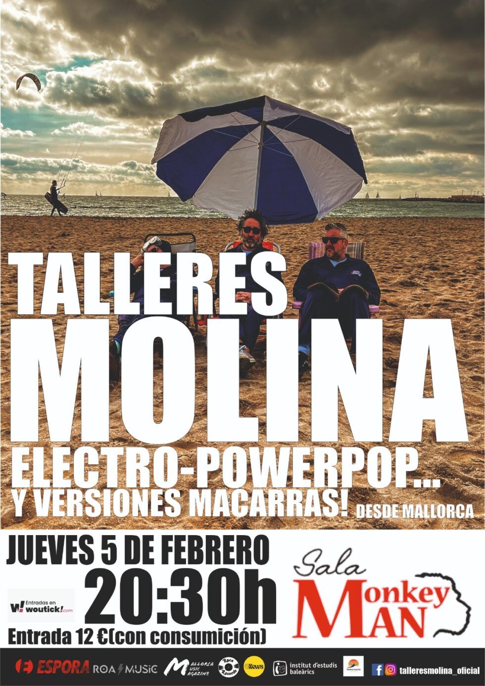 Concierto de Talleres Molina en Monkey Man (Guadalajara) · 5 de febrero, 2026