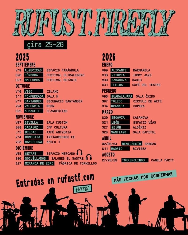 Febrero-6 / Sala Óxido / Rufus T. Firefly / Guadalajara 2026