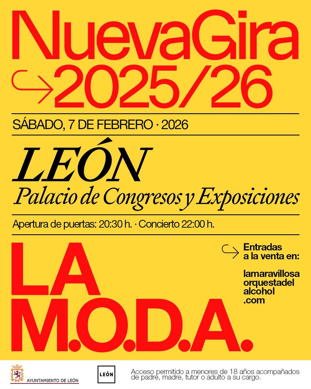 Febrero-7 / Palacio Congresos León / La M.O.D.A. / León 2026