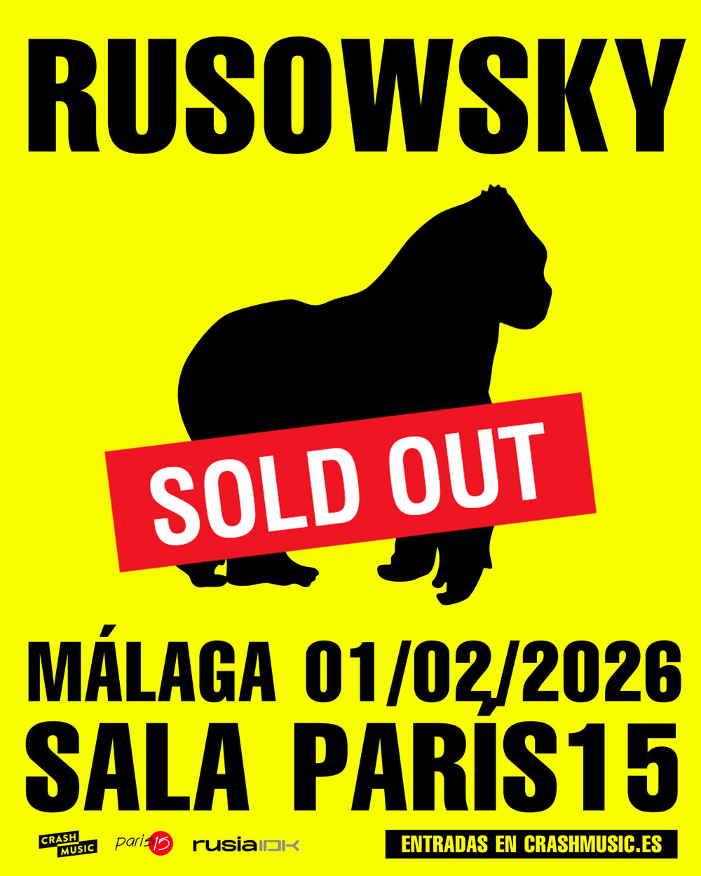 Febrero-1 / Sala Paris 15 / Rusowsky / Málaga 2026