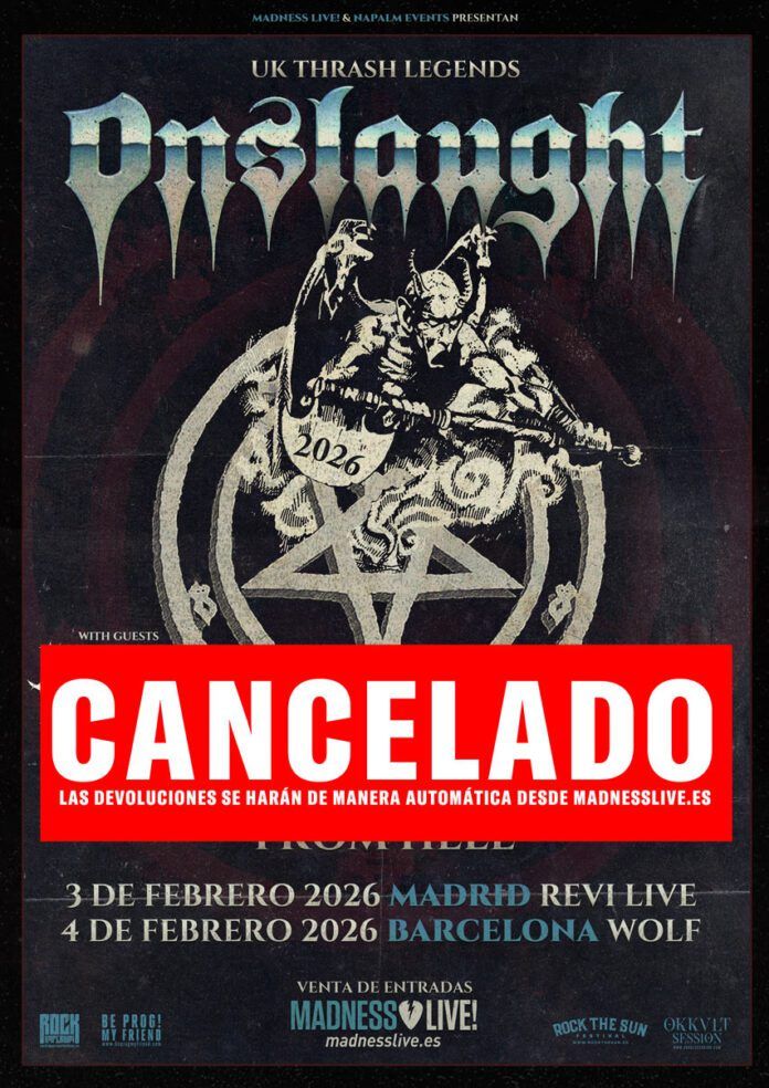 Febrero-3 / Sala Revi Live / Onslaught + Tortured Demon / Madrid 2026