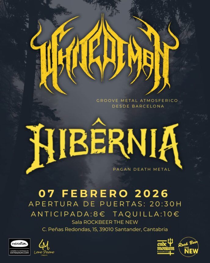Febrero-7 / Rock Beer the New / Whitedemon + Hibernia / Santander 2026