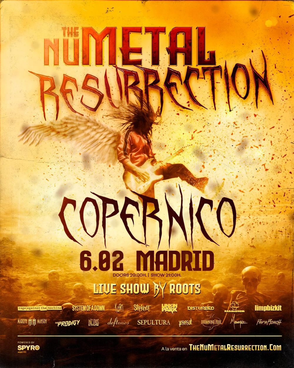 Febrero-6 / Sala Copérnico / The Nu Metal Resurrection: Roots / Madrid 2026