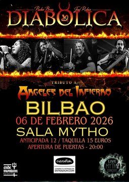 Febrero-6 / Sala Mytho / Diabolica (Tributo Ángeles del Infierno) / Bilbao 2026