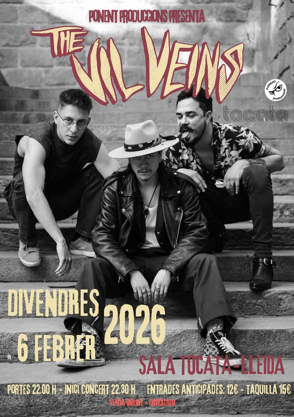 Febrero-6 / Sala Tocata / The Vil Vains / Lleida 2026