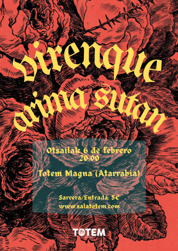Concierto de Virenque + Arima Sutan en Sala Totem  (Villava, Navarra) · 6 de febrero, 2026