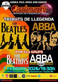 Febrero-7 / Sala Salamandra / The Beatboys (Tributo The Beatles) + Abba Gold Tour (T. Abba) / L’Hospitalet de Llobregat 2026