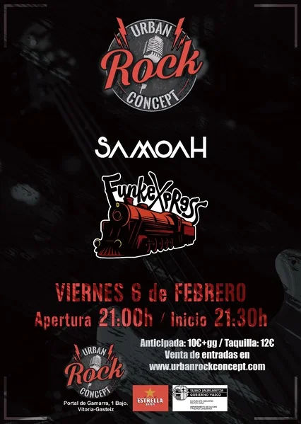 Febrero-6 / Urban Rock Concept / Samoah + FunkeXpress / Vitoria-Gasteiz 2026