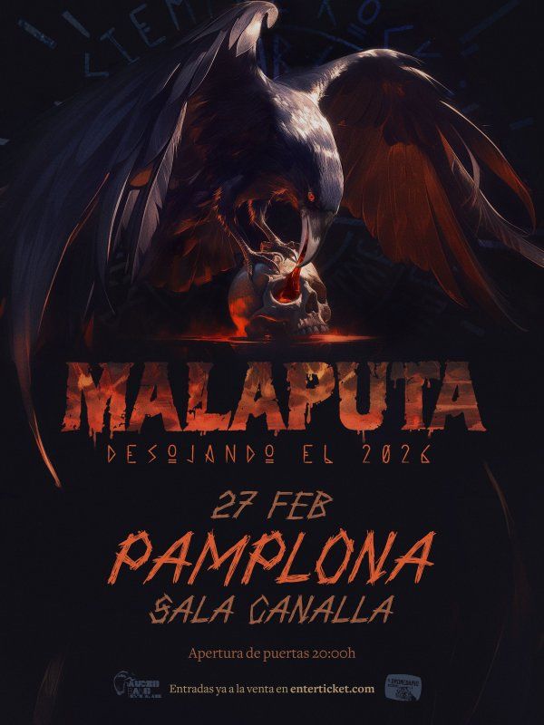 Concierto de Malaputa en Sala Canalla (Pamplona-Iruña) · 27 de febrero, 2026