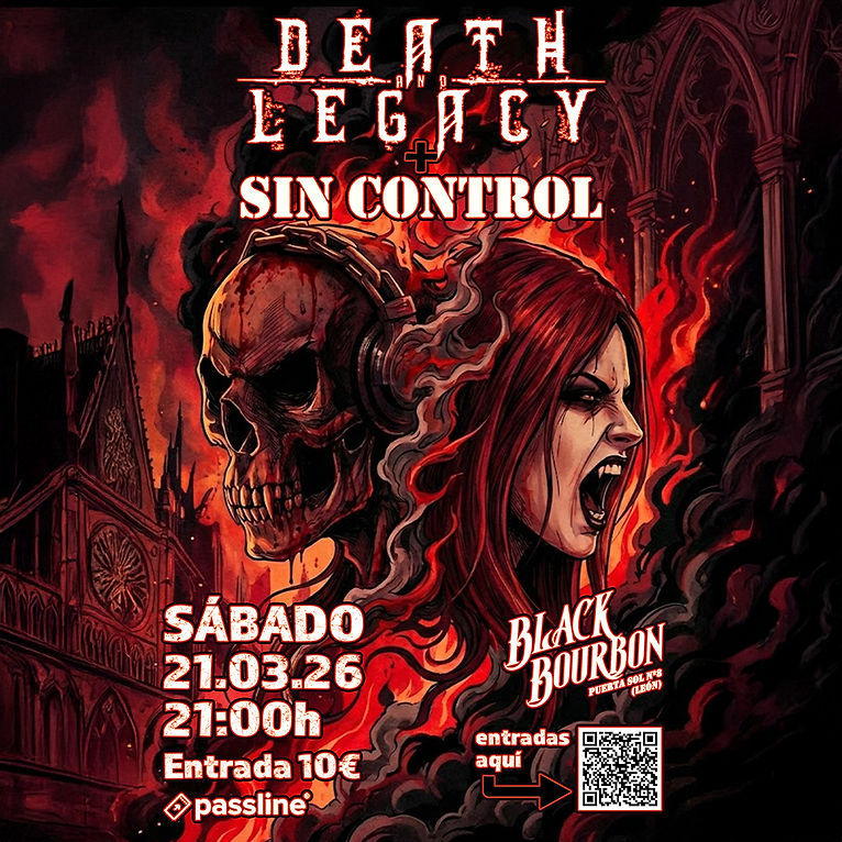 Concierto de Death & Legacy en Black Bourbon (León) · 21 de marzo, 2026