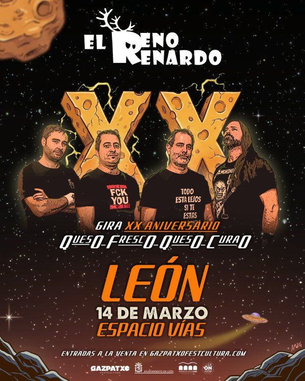 Concierto de El Reno Renardo en Espacio Vías (León) · 14 de marzo, 2026