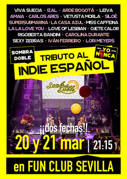 Concierto de Sombra Doble en Fun Club (Sevilla) · 20 de marzo, 2026