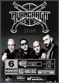 Concierto de Avancarga en Gruta 77 (Madrid) · 6 de marzo, 2026