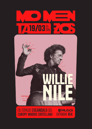 Concierto de Willie Nile en Hotel Canopy (Madrid) · 19 de marzo, 2026