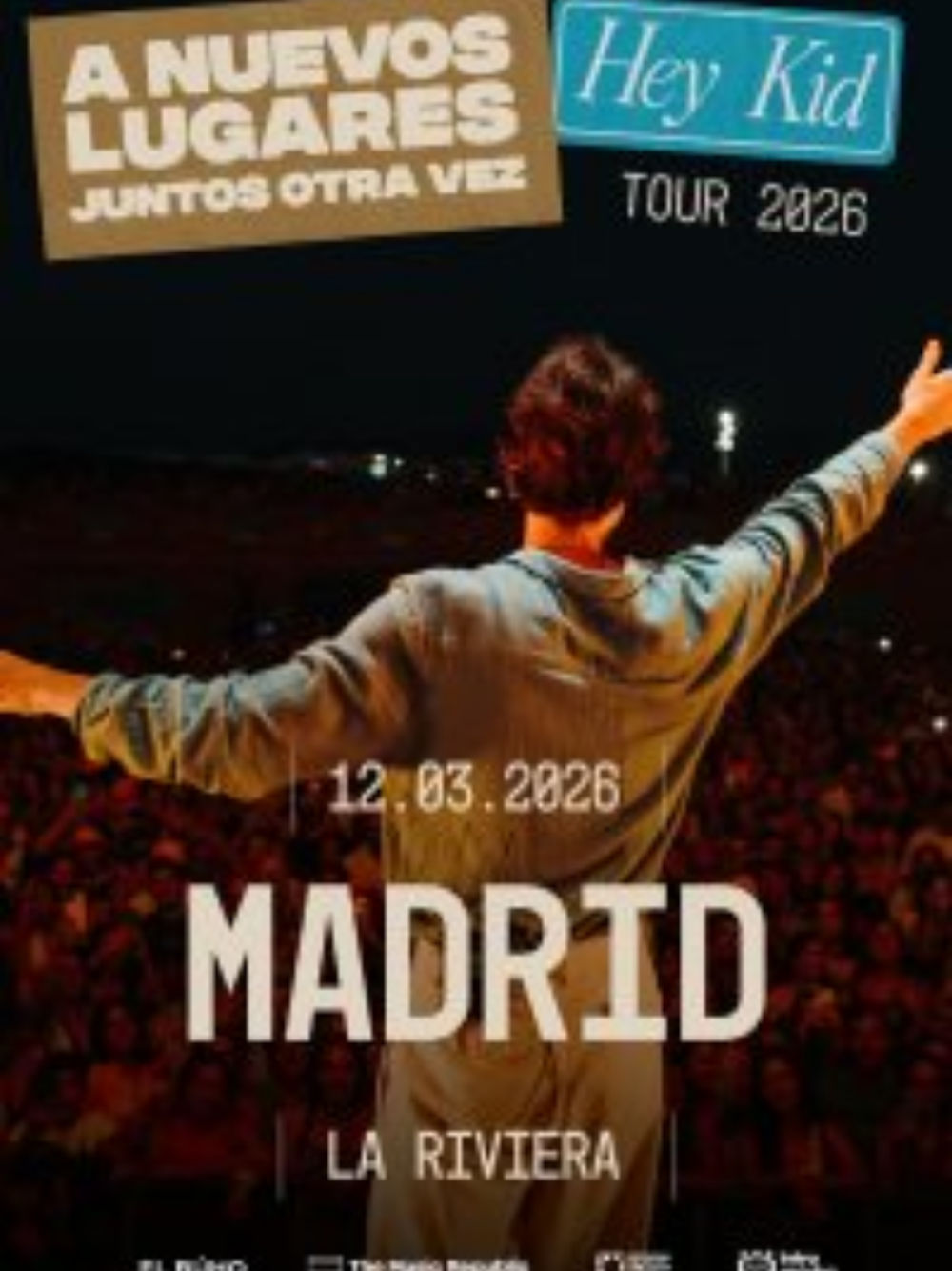 Concierto de Hey Kid en Sala La Riviera (Madrid) · 12 de Marzo, 2026