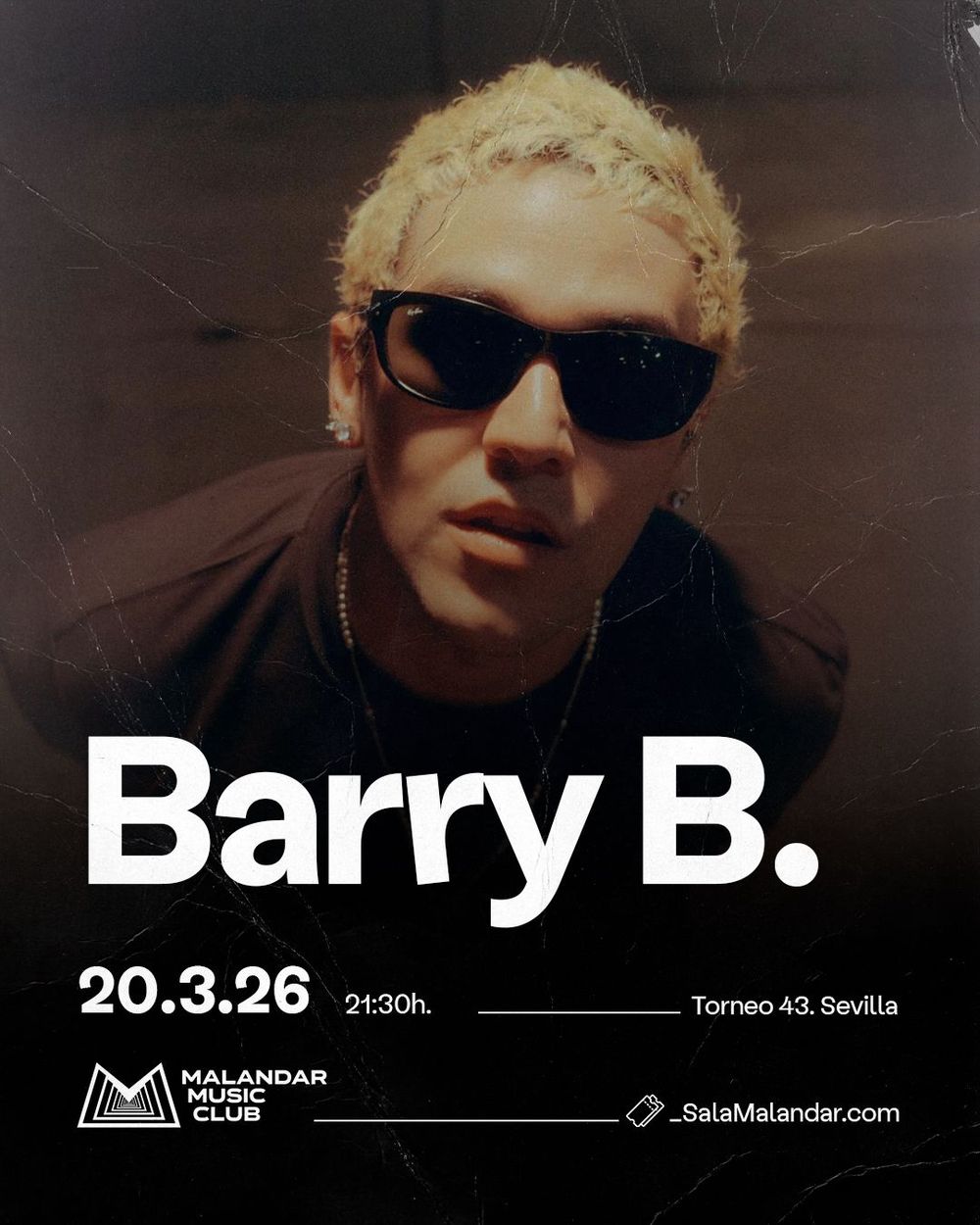 Concierto de Barry B en Malandar (Sevilla) · 20 de marzo, 2026