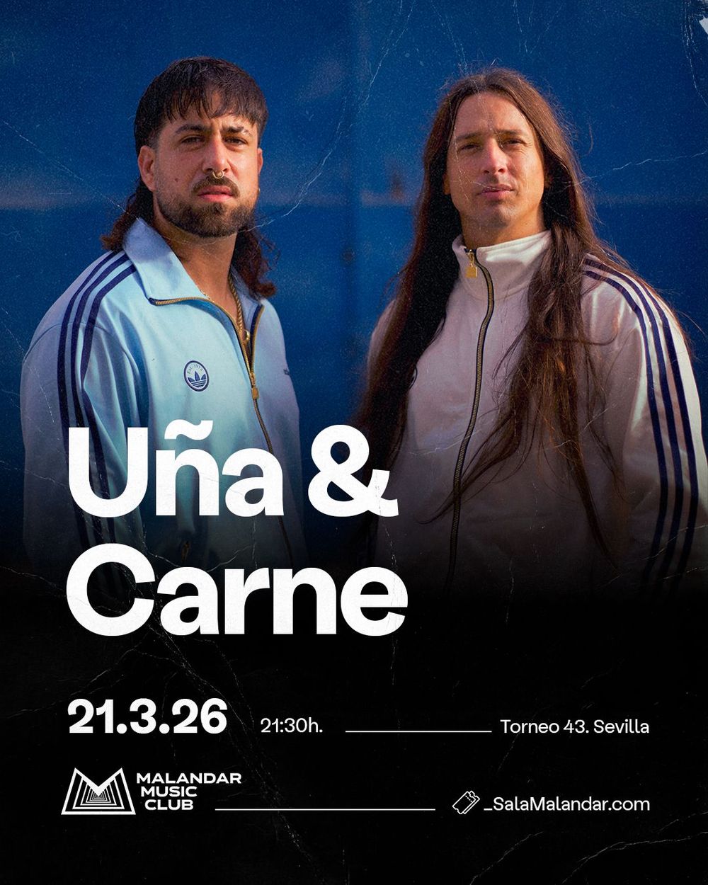Concierto de Uña y Carne en Malandar (Sevilla) · 21 de marzo, 2026