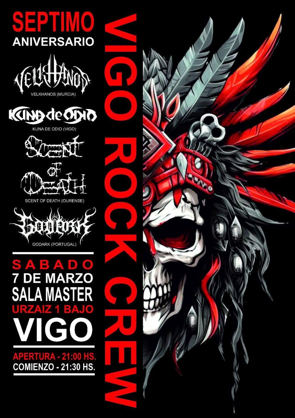 Vigo Rock Crew en Sala Masterclub (Vigo) · 7 de marzo, 2026