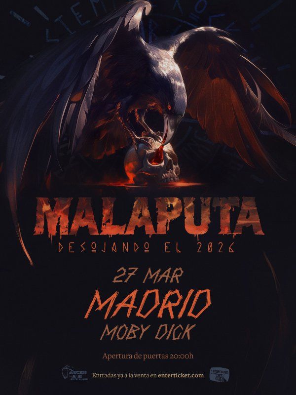 Concierto de Malaputa en Moby Dick Club (Madrid) · 27 de marzo, 2026