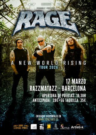 Marzo-17 / Sala Razzmatazz / Rage / Barcelona 2026