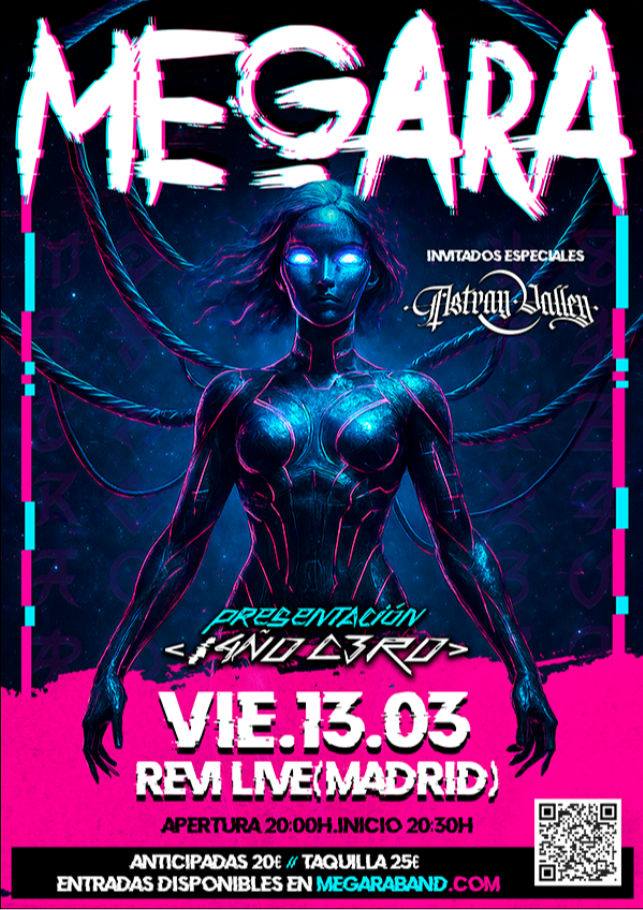 Marzo-13 / Concierto de Megara + Astray Valley en Sala Revi Live (Madrid, 2026)