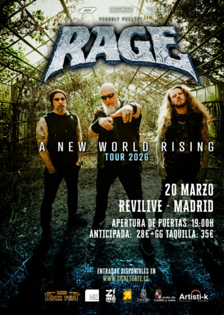Marzo-20 / Sala Revi Live / Rage / Madrid 2026
