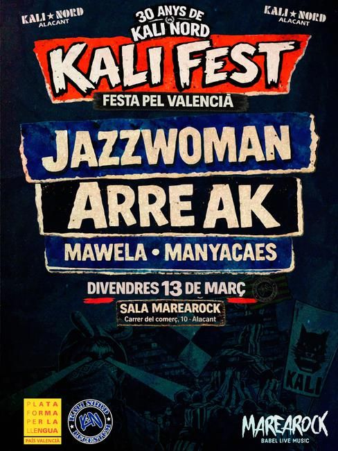 Kalifest en Sala Marearock (Alicante) · 13 de marzo, 2026