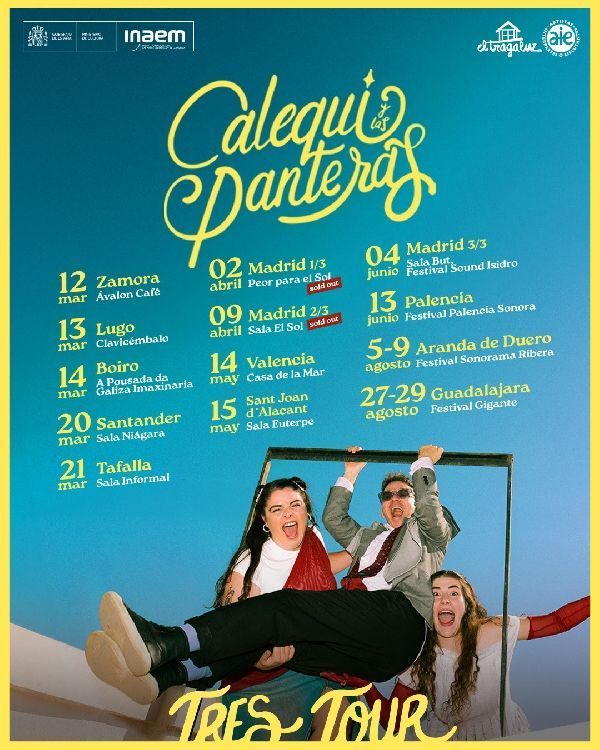 Concierto de Calequi y las Panteras en Sala Niágara (Santander) · 20 de marzo, 2026